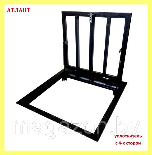 Чертеж люка в подвал на газовых амортизаторах (чертеж, подвал, газовый, амортизатор, Полотенцесушители Полотенцесушители Полотенцесушители) Чертеж люка в подвал на газовых амортизаторах