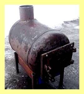 Чертежи печки из газового баллона