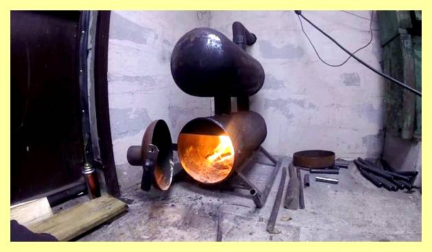 Чертежи печки из газового баллона