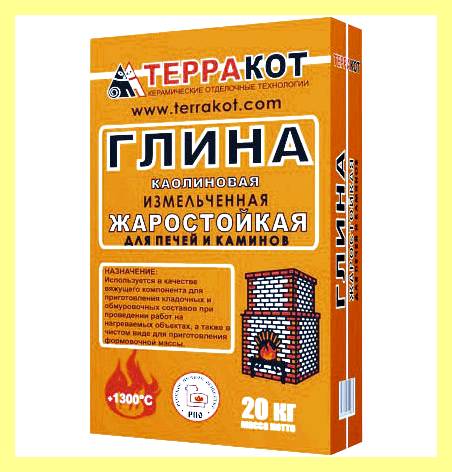 Шамотная глина для кладки печей пропорции