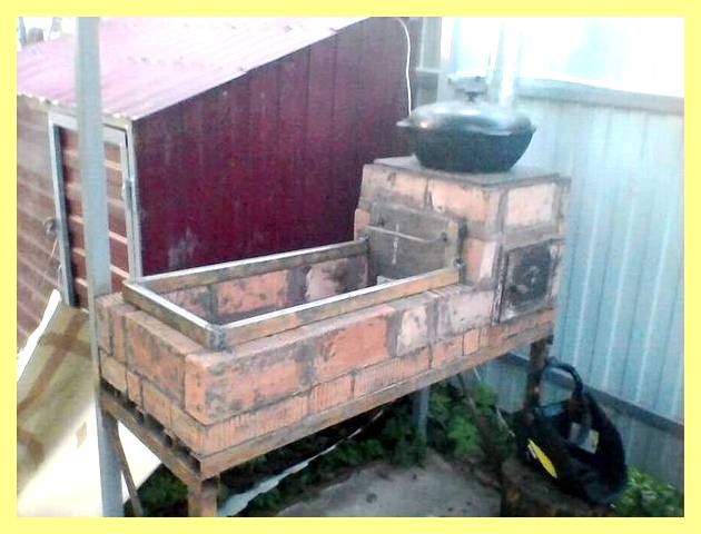 Шашлычная своими руками из кирпича