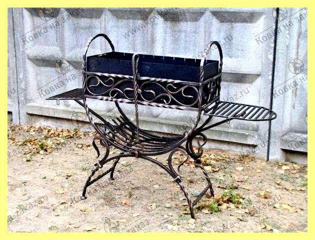 Шашлычница из металла (шашлычница, металл, боковые стенки торцевые, боковые стенки торцевые днище) Шашлычница из металла