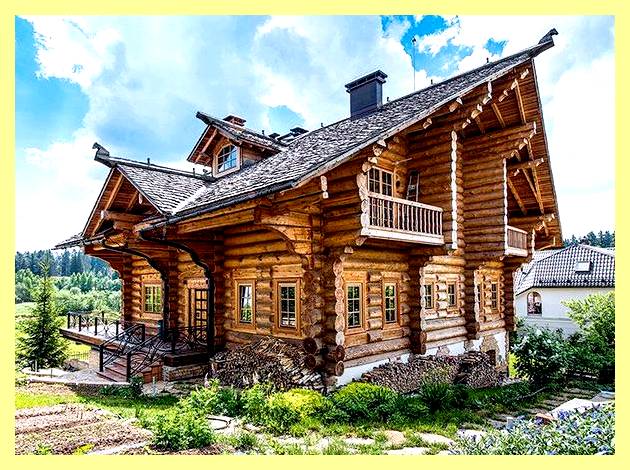 Эксклюзивные дома из бревна большого диаметра (эксклюзивные, бревно, большой, диаметр) Эксклюзивные дома из бревна большого диаметра