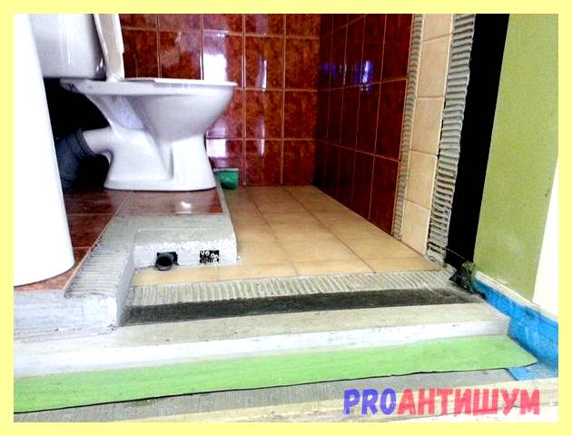 Шумоизоляция в ванной под плитку
