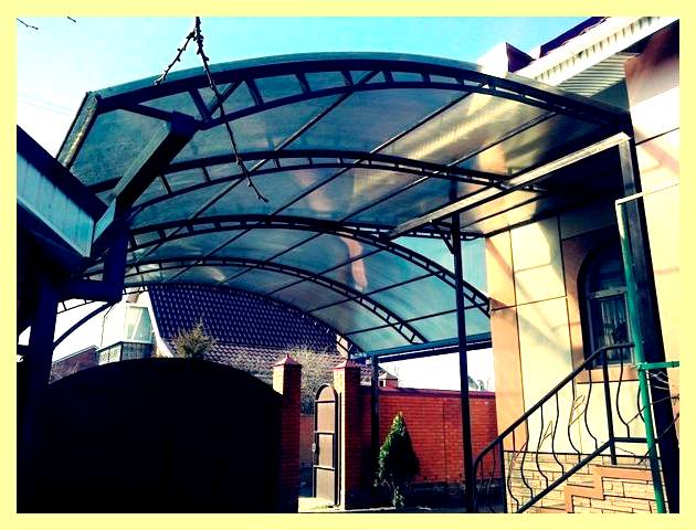 Эскиз навеса из поликарбоната (эскиз, навес, поликарбоната, поликарбоната своими руками, анкера опереть фермы, анкера опереть фермы соединив) Эскиз навеса из поликарбоната