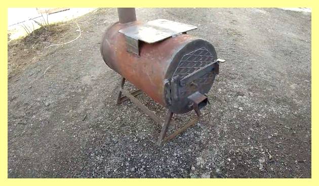 Чертежи печки из газового баллона